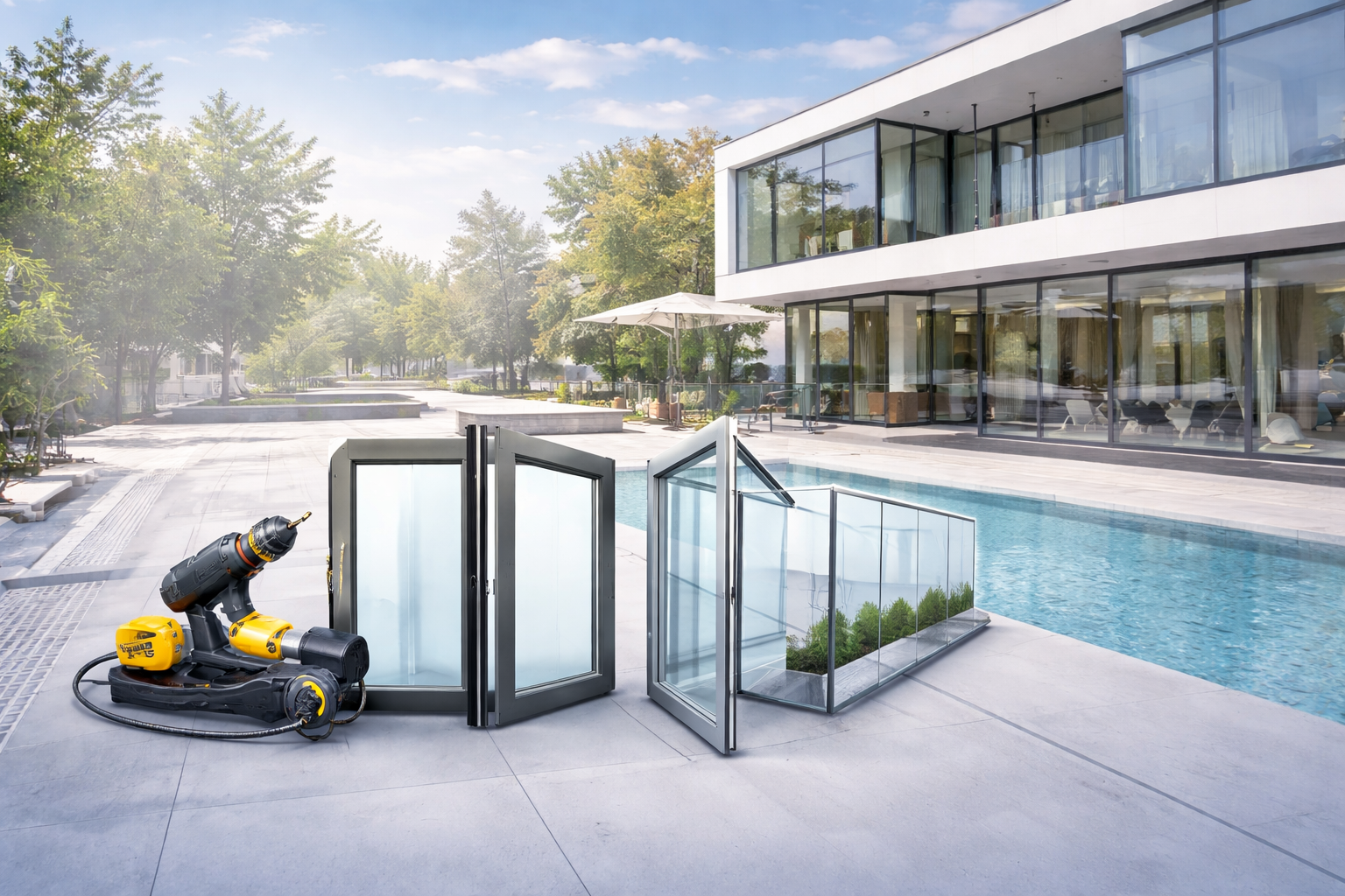 Aluminium  Glass Work Services in Abu Dhabi